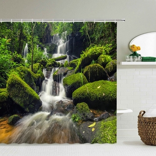 Forest Natural Scenery Shower Curtains 3d Printing Bath Curtains
