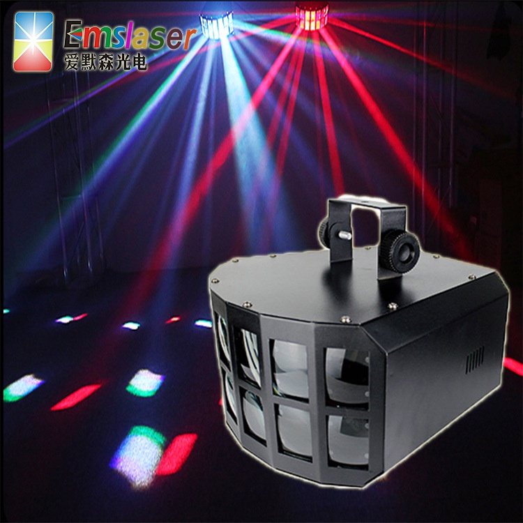 Dual led stage lighting with voice control butterfly KTV light colorful