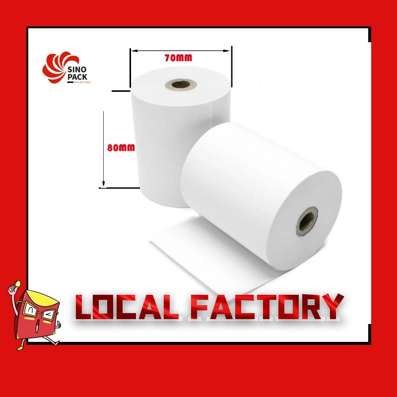 Pos Receipt Thermal Paper 80mm X 70mm80x70 Pos Printerthermal Printer Paper Shopee Philippines 2977