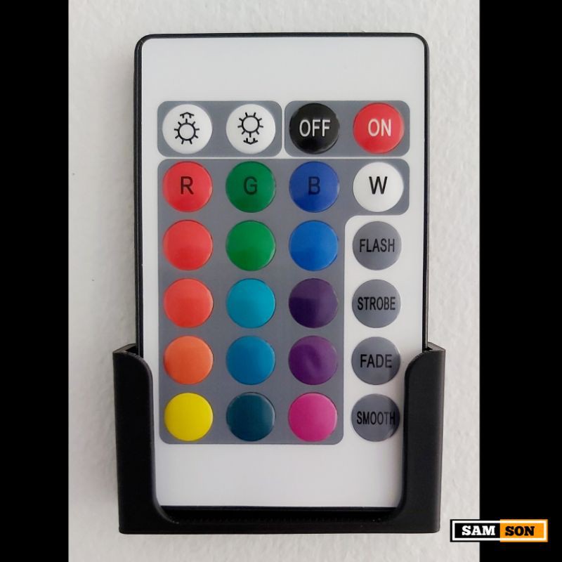 Led RGB light Holder/Remote Control Holder Wall Mount organizer ...