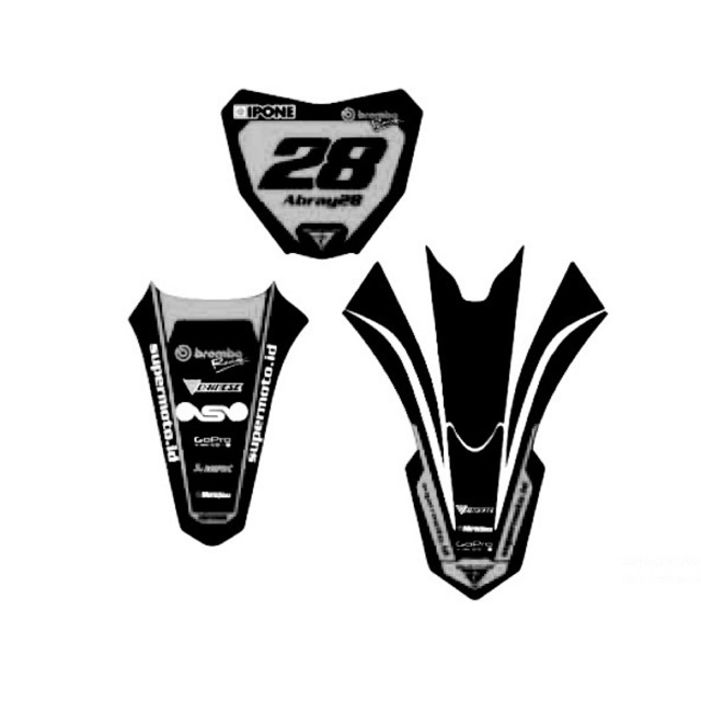 Custome Decal Front Rear Fender Number Board crf 150 L crf250 kx ktm ...