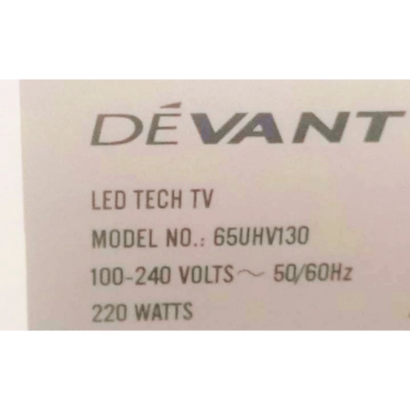 Backlight Set 65inch Devant 65uhv130 Brandnew Set Originally fit 4pcs ...