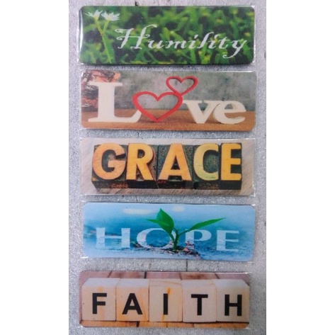 Ref Magnet - Love, Hope, Faith, Believe, Patience, Humility, Humble ...
