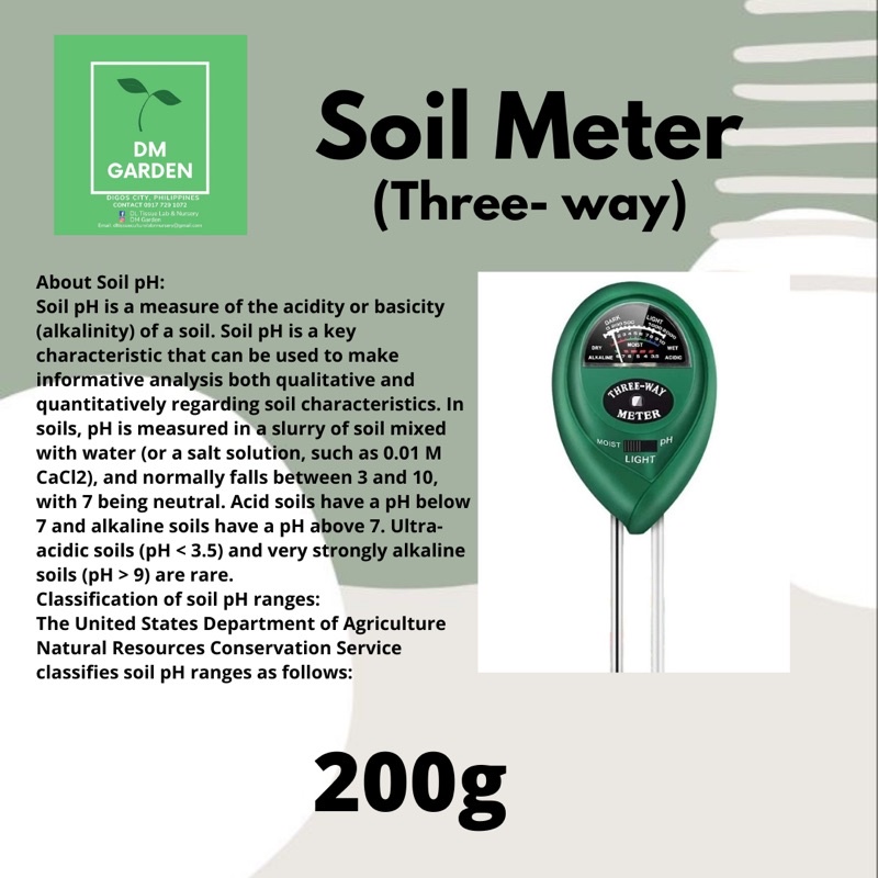 Soil meter (Three way meter) Shopee Philippines