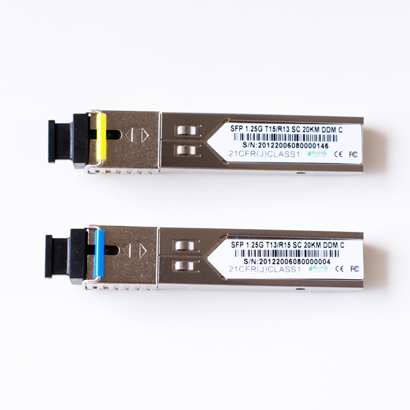 1Pair SFP Module SC connector 1.25G SC BiDi 1310nm/1550nm WDM switch ...