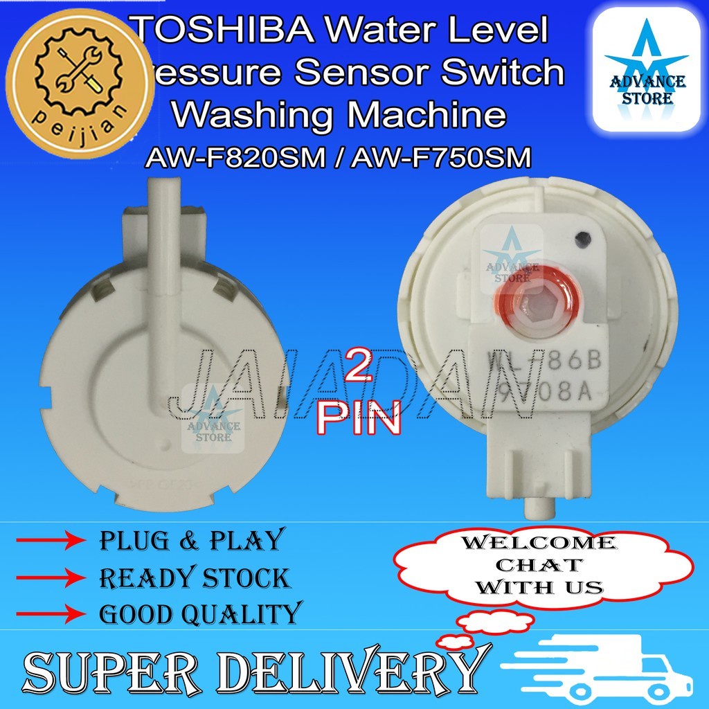 AWF820SM / AWA750SM / AWH1100GM Toshiba Water Level Pressure Sensor