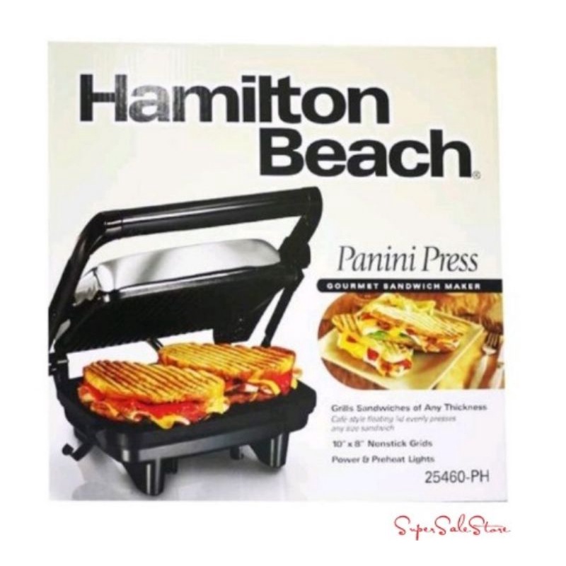  Hamilton Beach 25460 Panini Press Gourmet Sandwich