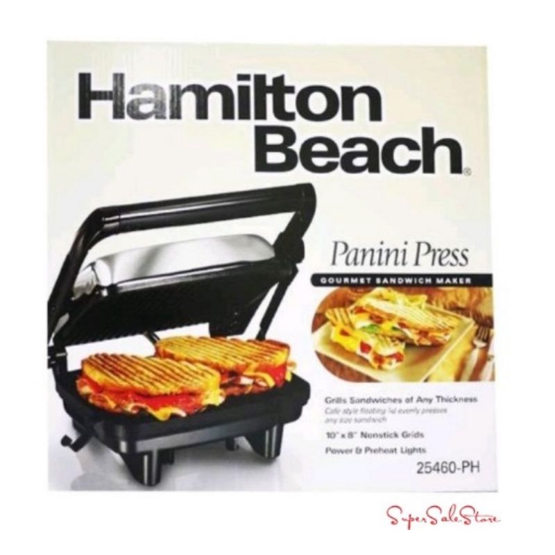 Hamilton Beach Panini Press Gourmet Sandwich Maker 25460Z