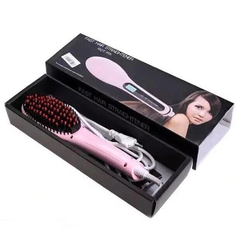 Fast hair hotsell straightener comb brush