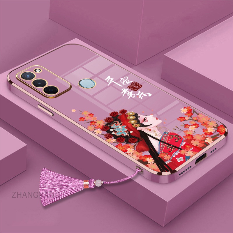 Casing Infinix Hot 10 Hot 10 Play Hot 11 Play Phone Case Electroplating Tpu Straight Edge Phone