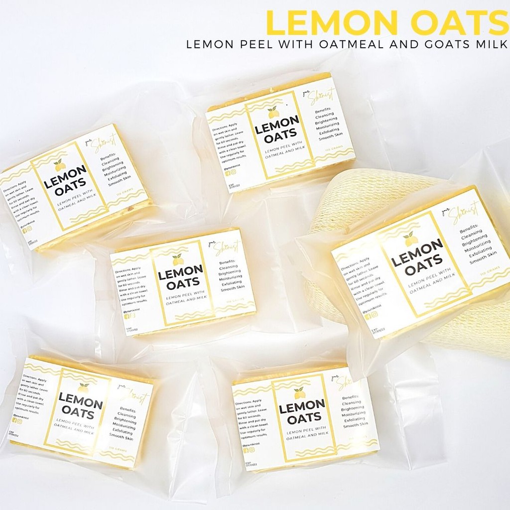 Lemon Oats Milky Lemon Oatmeal Soap Anti Pimple Lemon Soap Anti