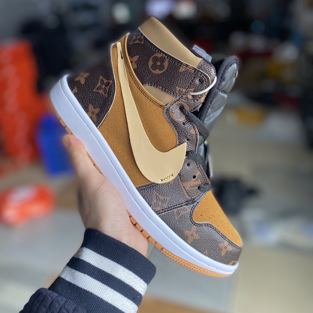 Excellent JD 1 x LV sneakers, new version Jordan sneakers for men and