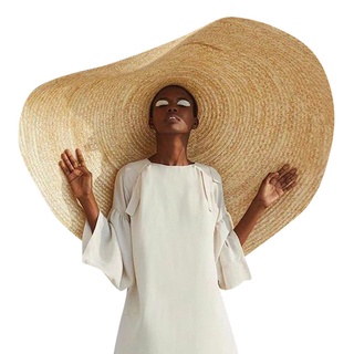 Wide Brim Oversized Beach Hats for Women Large Straw Hat 