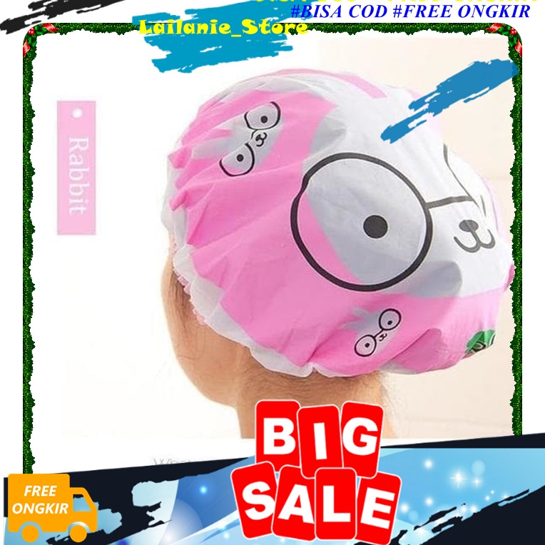 Plastic Shower Cap Cartoon Characters Adults Cute Waterproof Unique