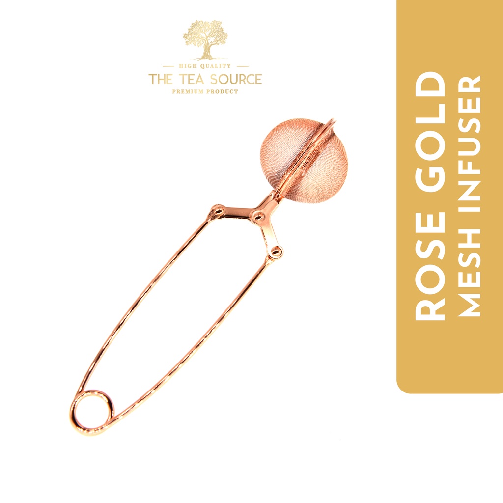 Rose Gold Tea Infuser with Handle | Mesh Type | 304 Stainless Steel ...