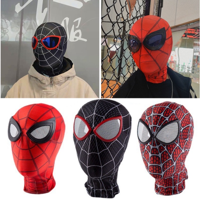 Superhero Costume Cosplay Mask Peter Parker Balaclava Venom SpiderMan