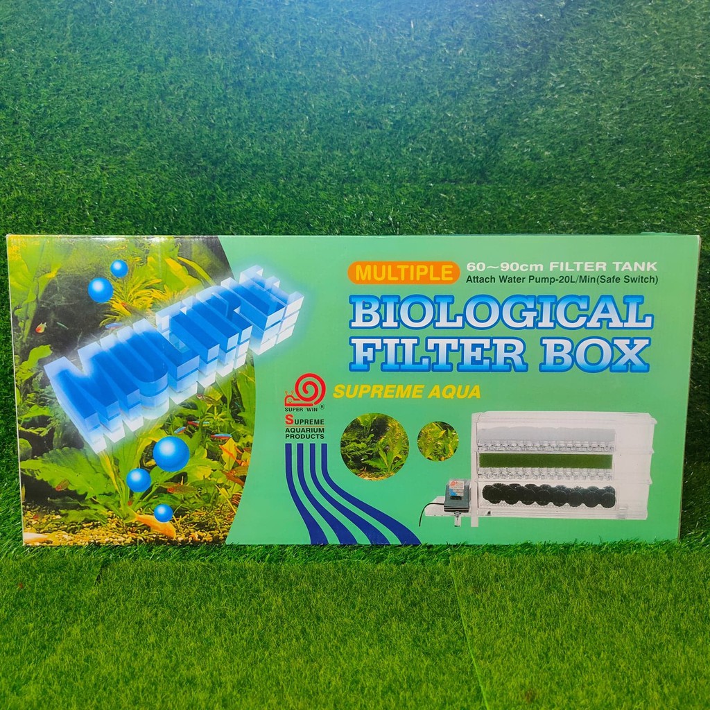 SUPREME AQUA MULTIPLE BIOLOGICAL FILTER BOX 60-90cm | Shopee Philippines