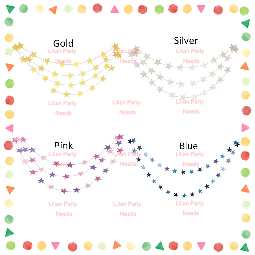 𝐋𝐢𝐥𝐢𝐚𝐧 𝐏𝐚𝐫𝐭𝐲 𝐍𝐞𝐞𝐝𝐬 1pc Star chain（size：4 meters long） | Shopee Philippines