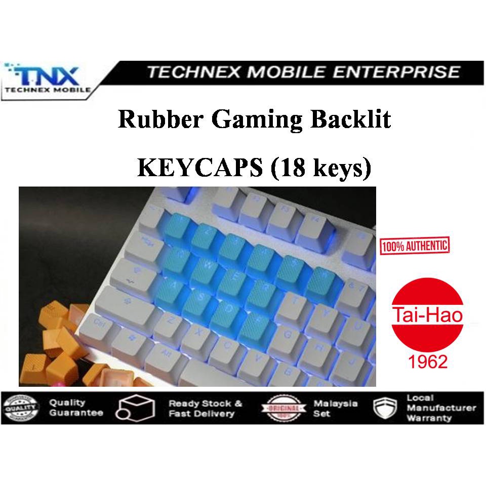 TNX: Tai-Hao Rubber Gaming Backlit Keycaps 18 Keys | Shopee Philippines