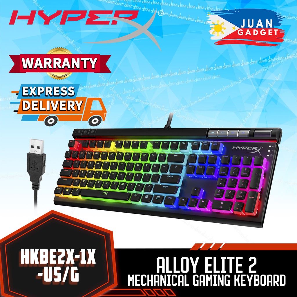 HyperX HKBE2X1XUS/G Alloy Elite 2 Mechanical Gaming Keyboard ABS