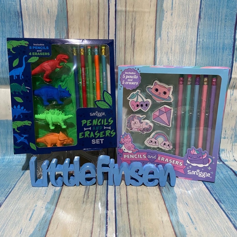Pencil and eraser smiggle/smiggle set/smiggle pencil set/smiggle pencil ...
