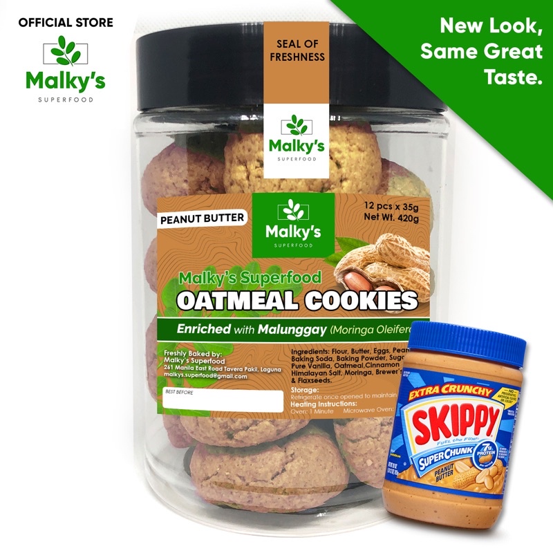 Peanut Butter Skippy Lactation Oatmeal Cookies by Malky's Shopee