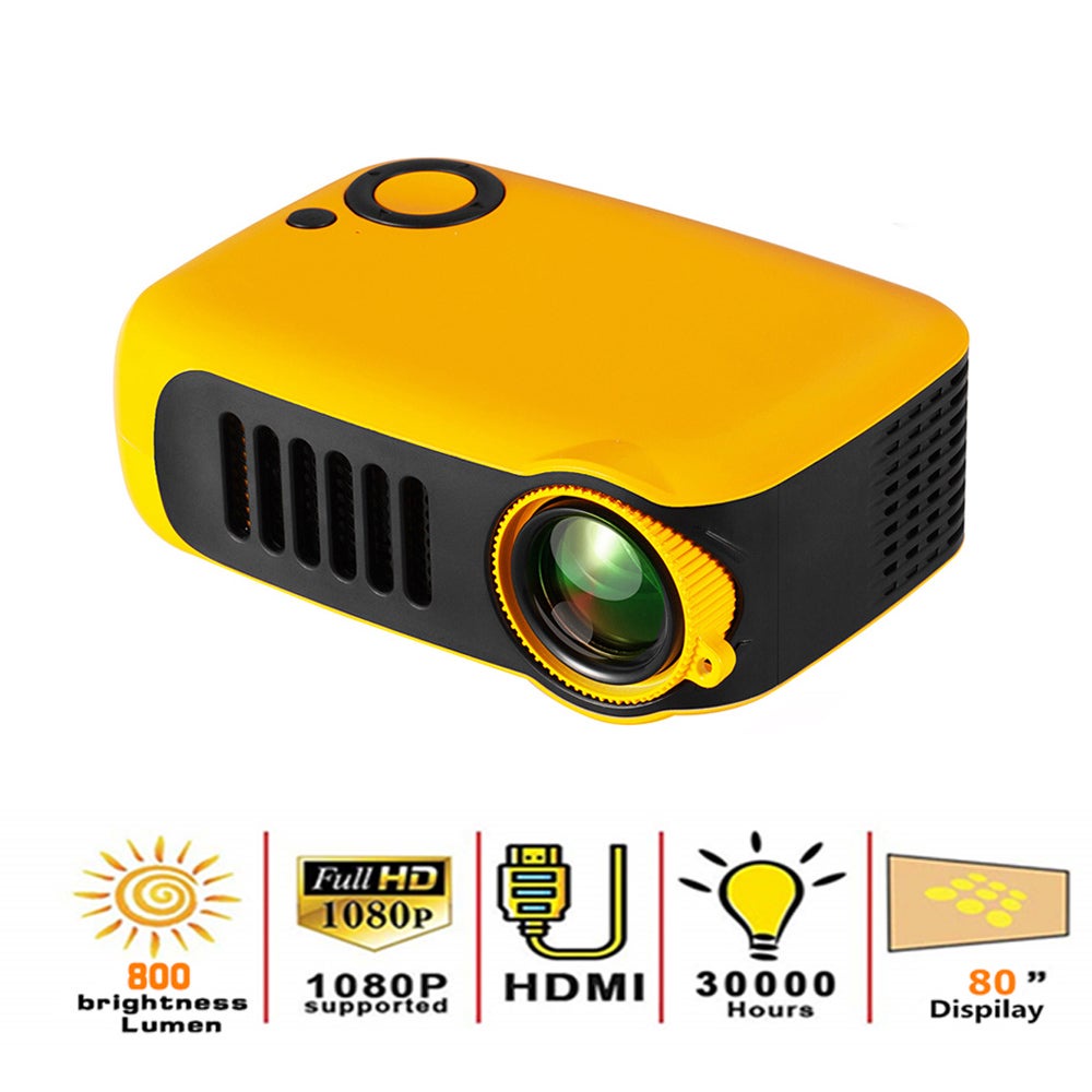 A2000 Mini Projector 320x240 Pixels 800 Lumens Portable LED Home ...