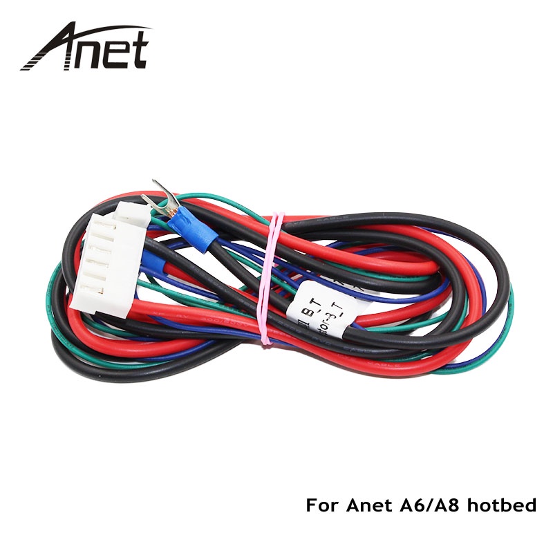 Anet A6 A8 Hotbed Cable with Thermistor for Mendel RepRap i3 3D Printer ...