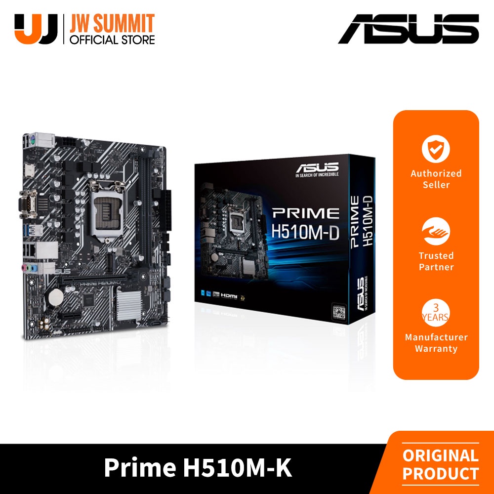 Asus Prime H510MK Intel H510 (LGA 1200) micro ATX Motherboard Shopee