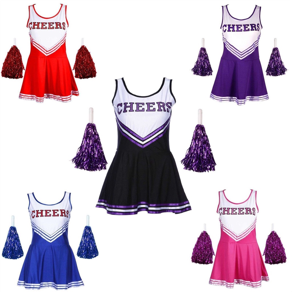 Newest Cheerleader Fancy Dress Outfit Uniform High School Musical ...