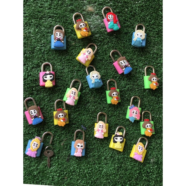 Princess Cartoon Character Lock Lock/Cute mini Padlock | Shopee Philippines