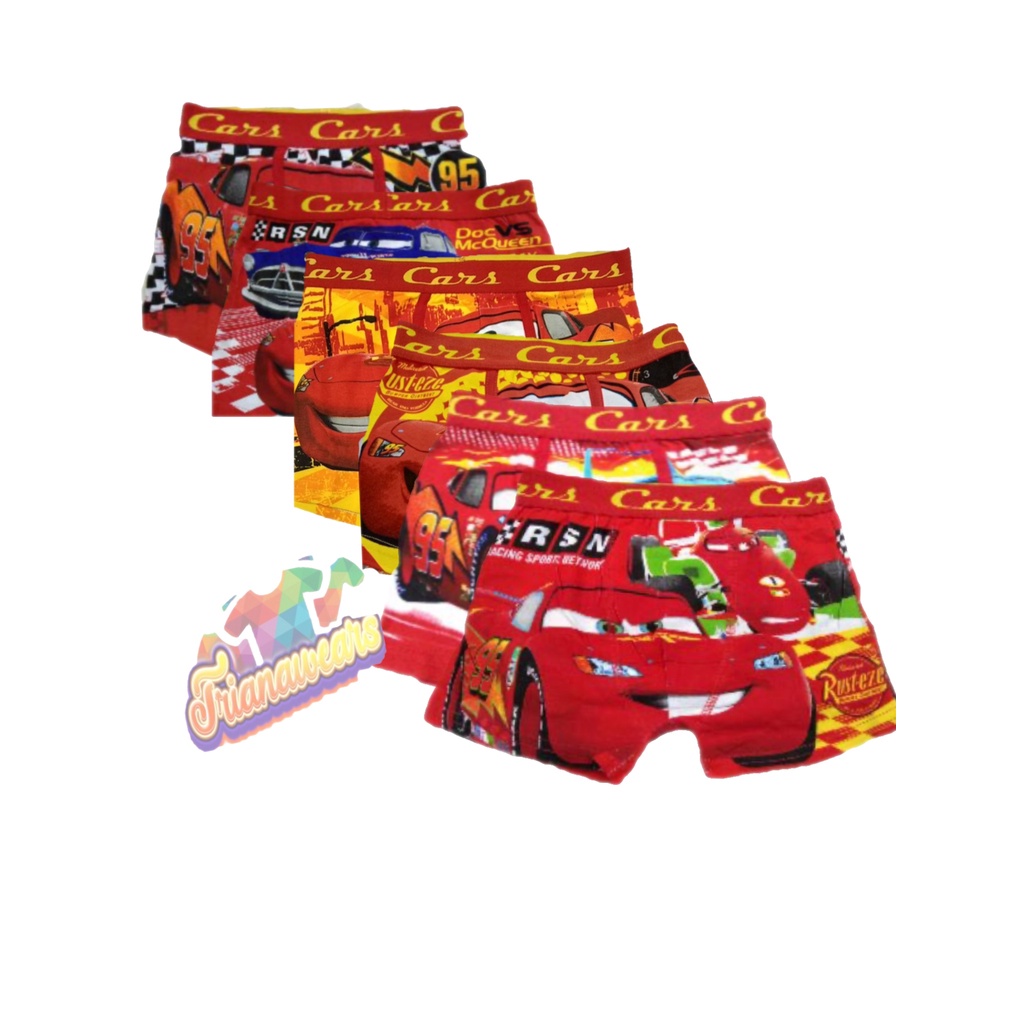 sale Cars Lightning McQueen Boxer Brief for Kids cute character Cotton  printed baby boy #trianawears