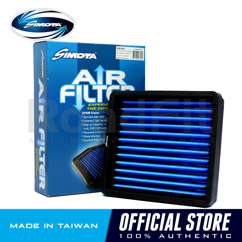 Simota Performance Washable/Reusable Air Filter OM-001 For Lancer 1991 ...
