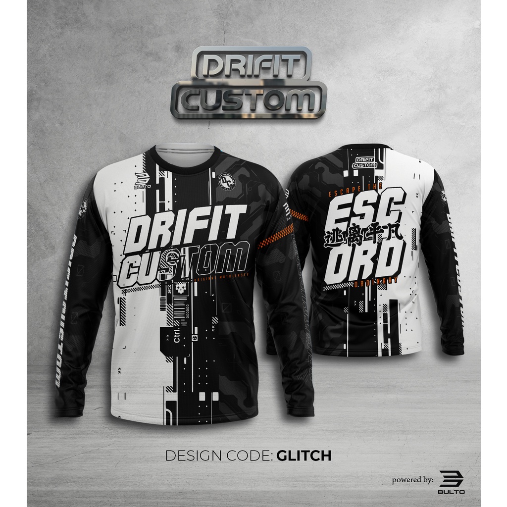 DRIFIT CUSTOM MOTO JERSEY - GLITCH | Shopee Philippines