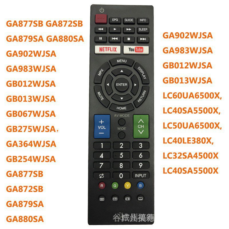 SHARP AQOUS SMART LED TV REMOTE CONTROL *ORIGINAL* (GB234WJSA
