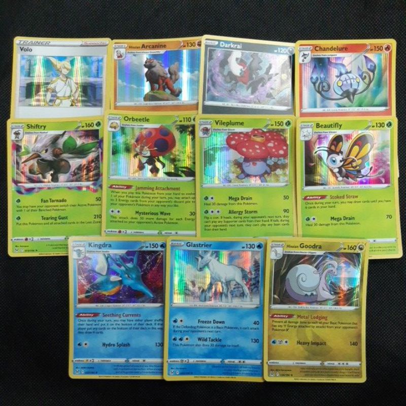 Pokemon Card TCG: Lost Origin Holo: Volo/ Arcanine/ Darkrai/ Sableye ...