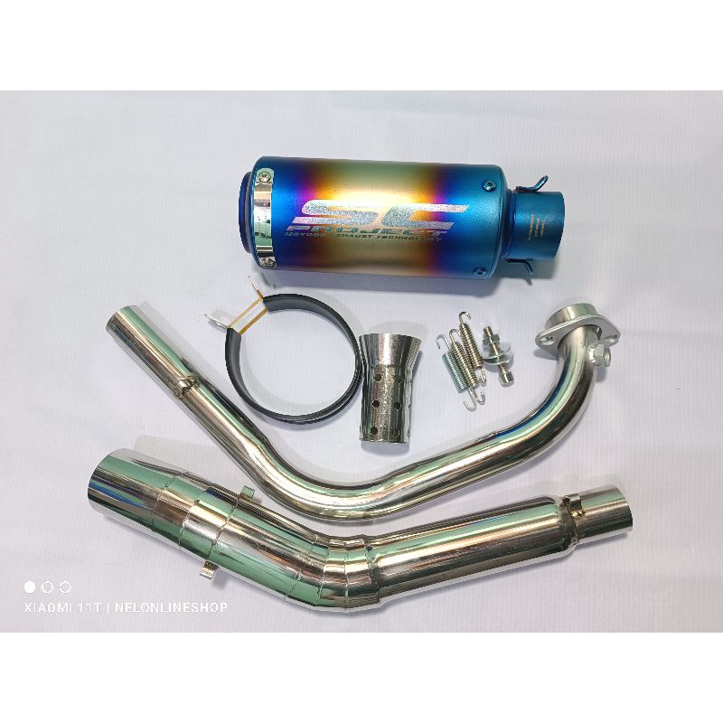 Sc Project with Elbow Stainless for Suzuki Raider 150 Carb/Fi | Shopee ...