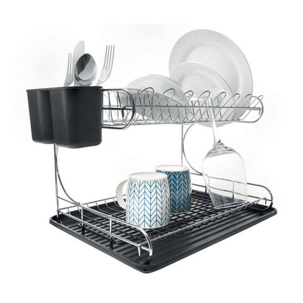 Anko 2 tier discount chrome dish rack