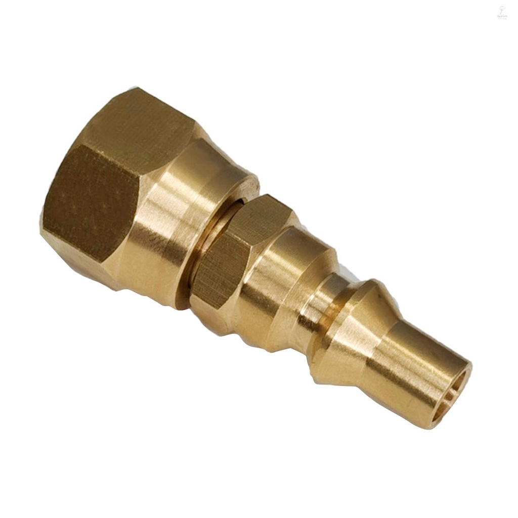 FLP 1/4'' Quick Connect Key Adapter Solid Brass Fittings for Propane
