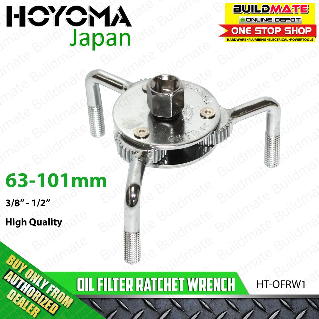 HOYOMA JAPAN Oil Filter Ratchet Wrench CrV HTOFRW1 •BUILDMATE