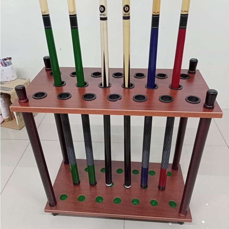 20 HOLES CUE RACK / LAGAYAN TAKO NG BILYARAN (ABLP QUALITY BILLIARD ...