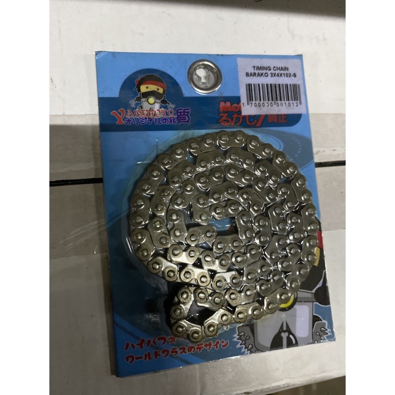 Motorcycle timing chain barako 3x4x102 | Shopee Philippines