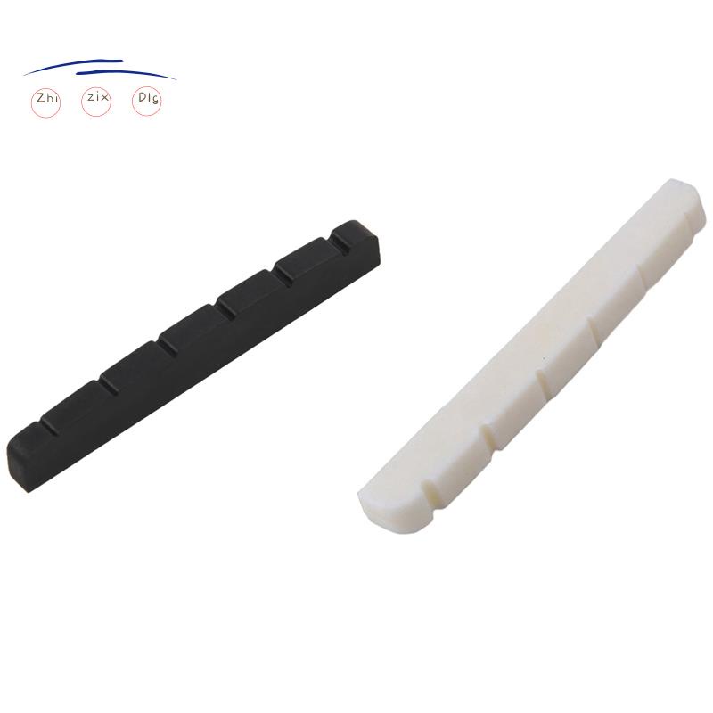 Black Dog Music 48mm Guitar Top Nut – Plastic, 6-String, For Electric Or Acoustic (Black, White, Ivory)