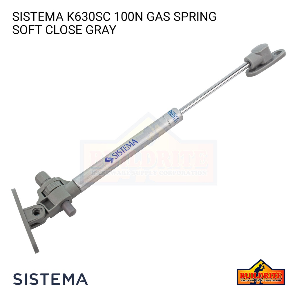 SISTEMA K630SC.100N.GRY 1pc 299mm Gray Aluminum + ABS Gas Spring 10kg ...