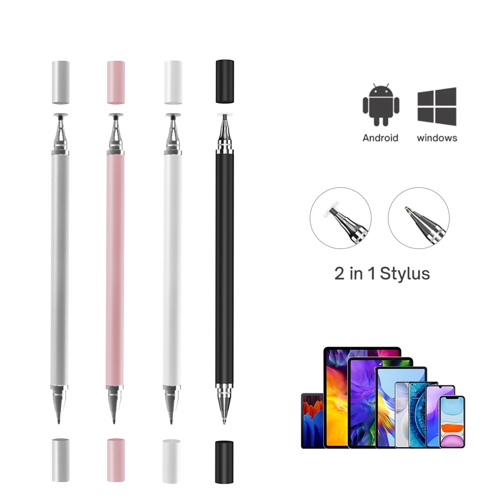 Universal 2 In 1 Stylus Pen Drawing Tablet Capacitive Touch Screen 