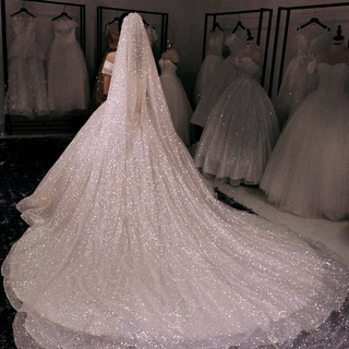 Luxury Cathedral Length Bridal Veils 3m Long Vestido De Noiva Longo Wedding  Veil Ivory Or White Veil With Free Comb