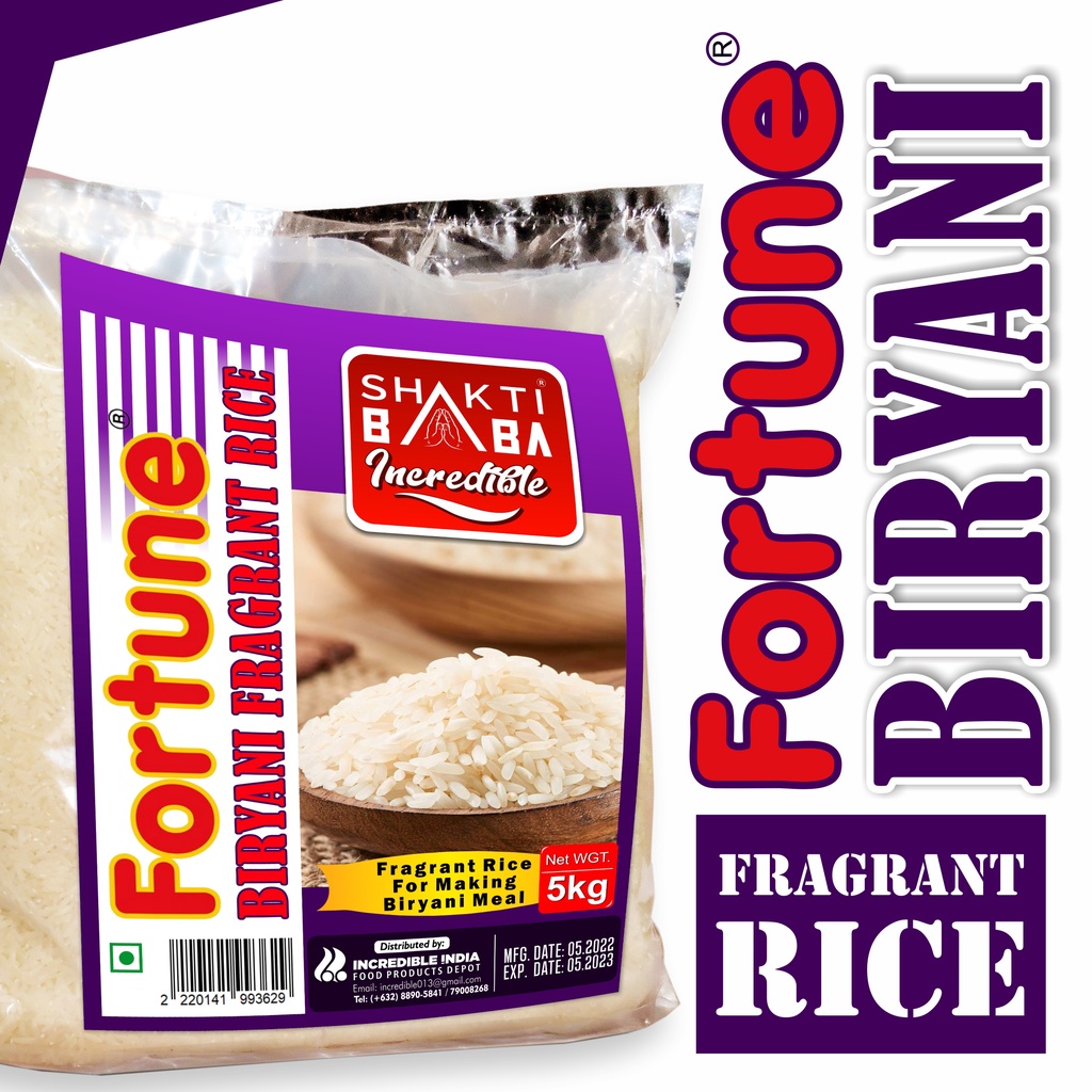 Shakti Baba Fortune Biryani Fragrant Rice 5kg(This is not Basmati Rice