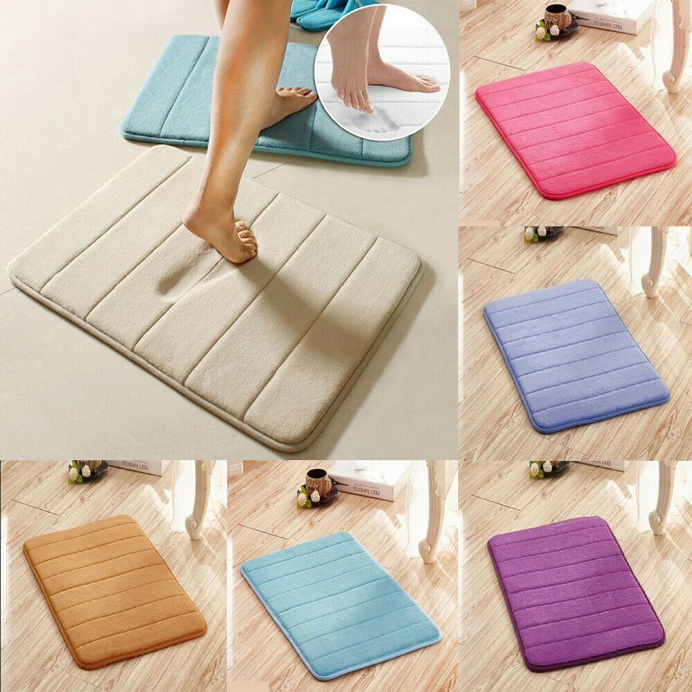 BHM Thickened Absorbent Non-slip Foot Mat Bathroom Door Mat Floor Mat ...