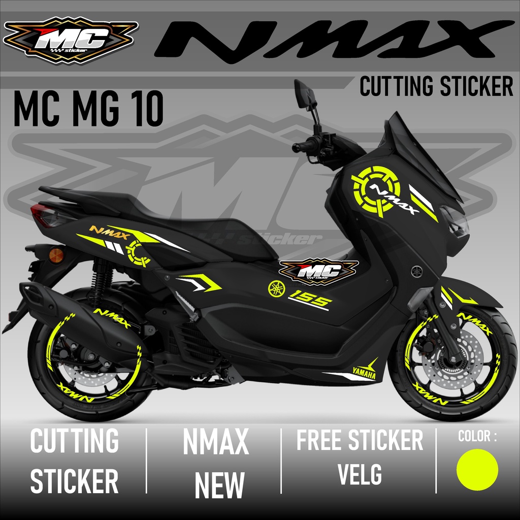 Mc Motorcycle Accessories Yamaha Nmax New 2020 2021 Free Rims Sticker