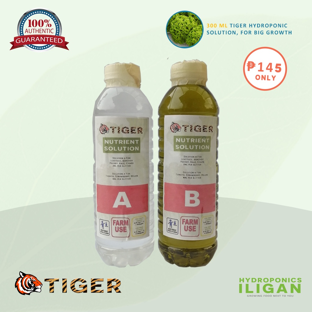 Tiger Hydroponic Solution A+B Set Nutrient Solution, Nutrient